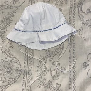 Jacadi Sun Hat Blue Trim